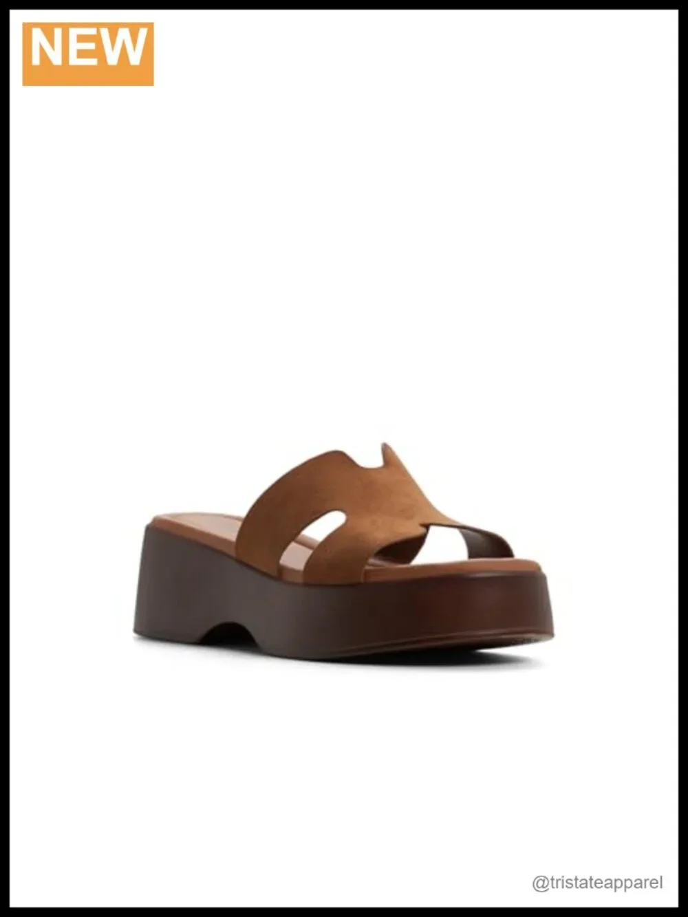 Vegan H-Band Wedge Sandal Square Toe Slingback Slip On